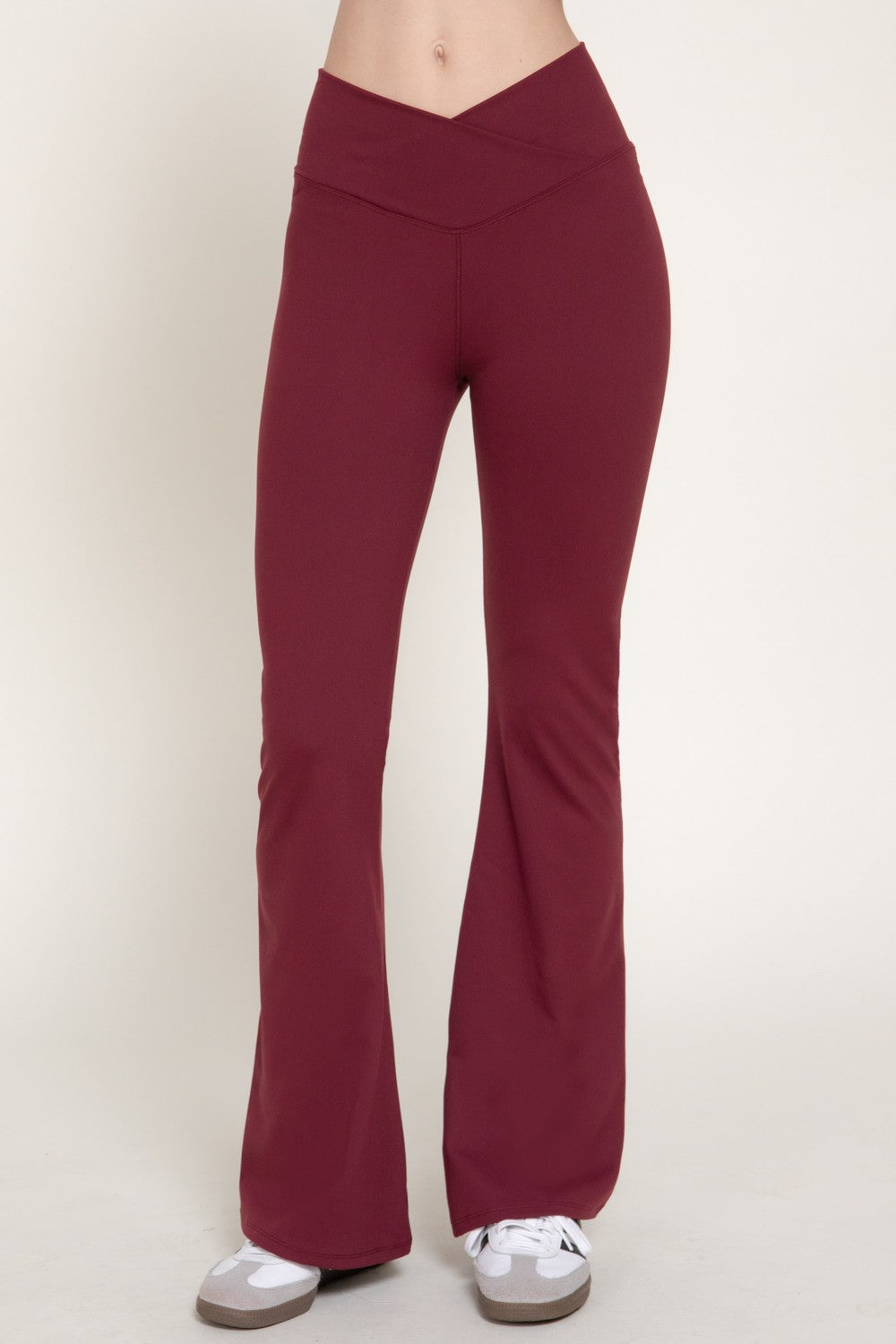 Cross Over Waistband Activewear Yoga Pants