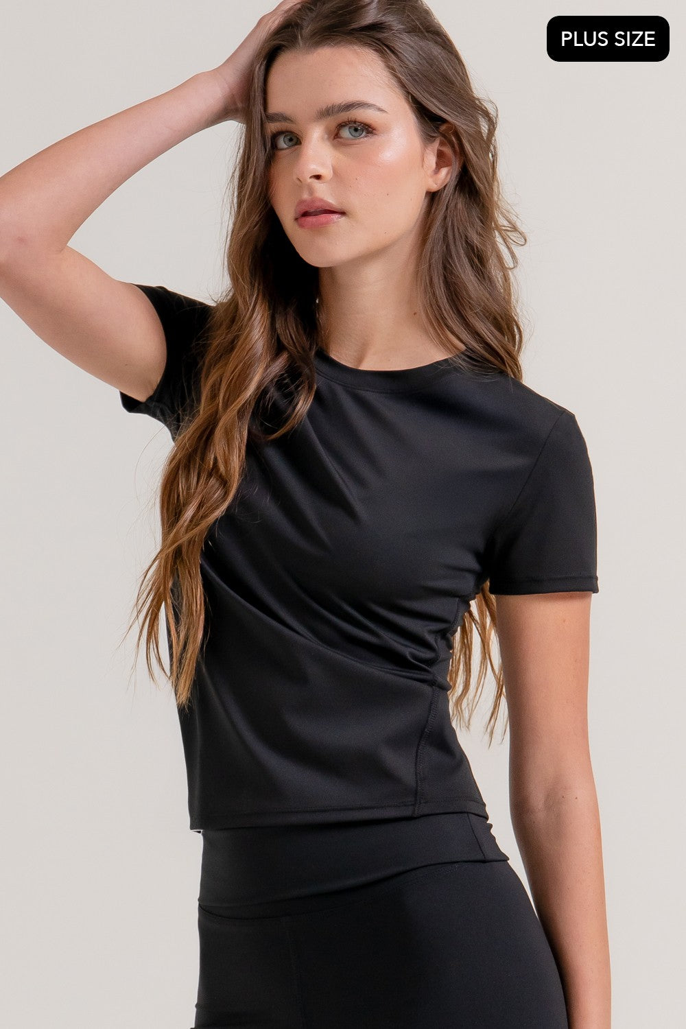 Short Sleeve Side Seam Workout Top
