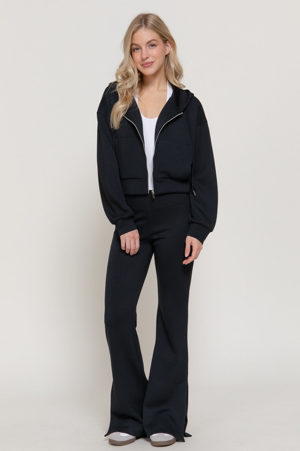 Flare Soft Bottom Slit Scuba Pant