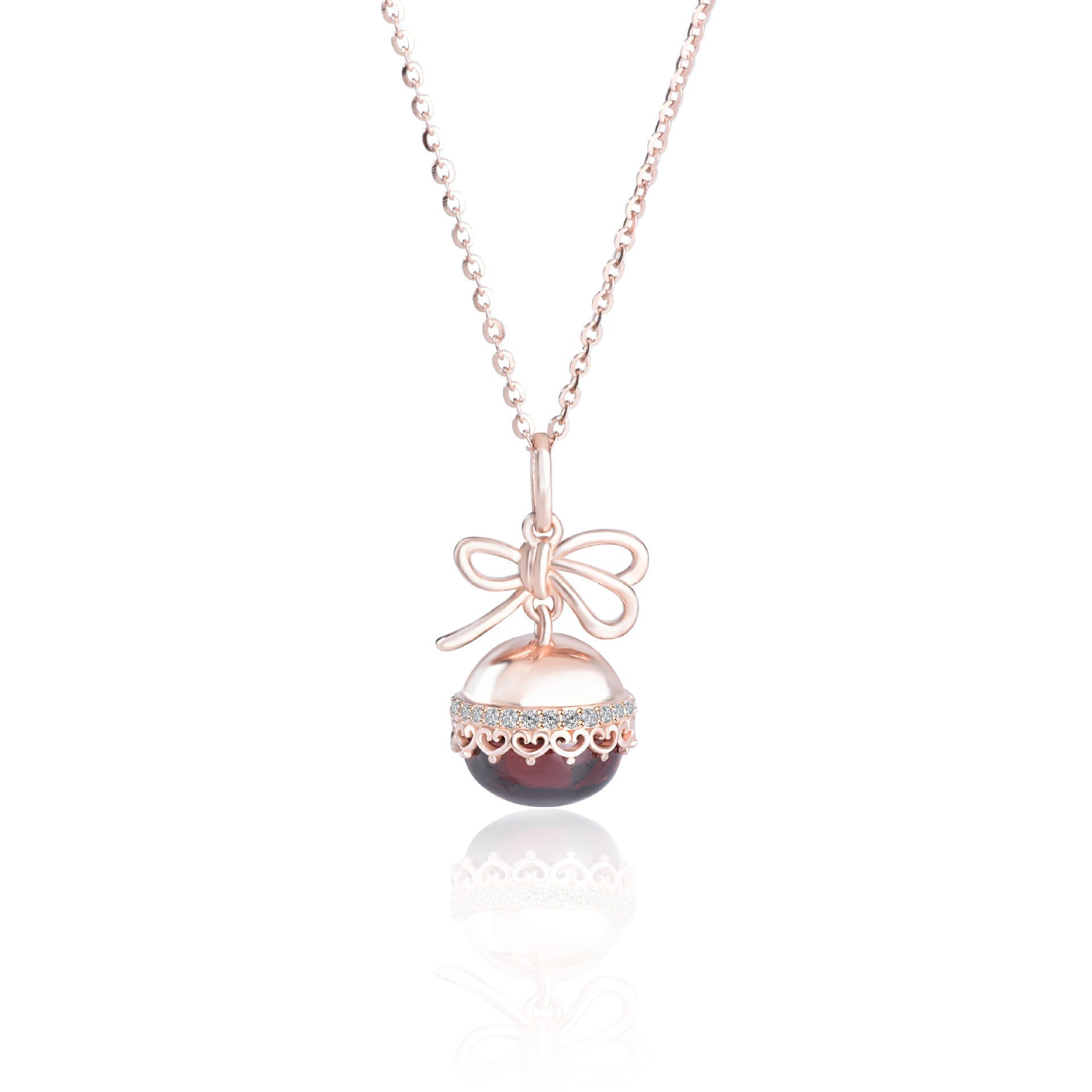 Christmas Ribbonial Necklace Stella Harte