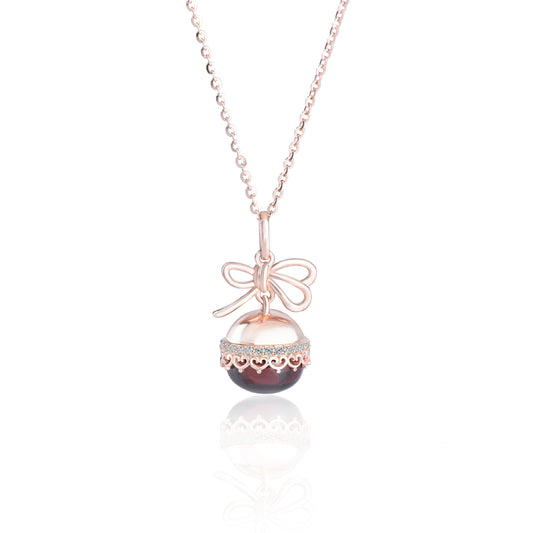 Christmas Ribbonial Necklace