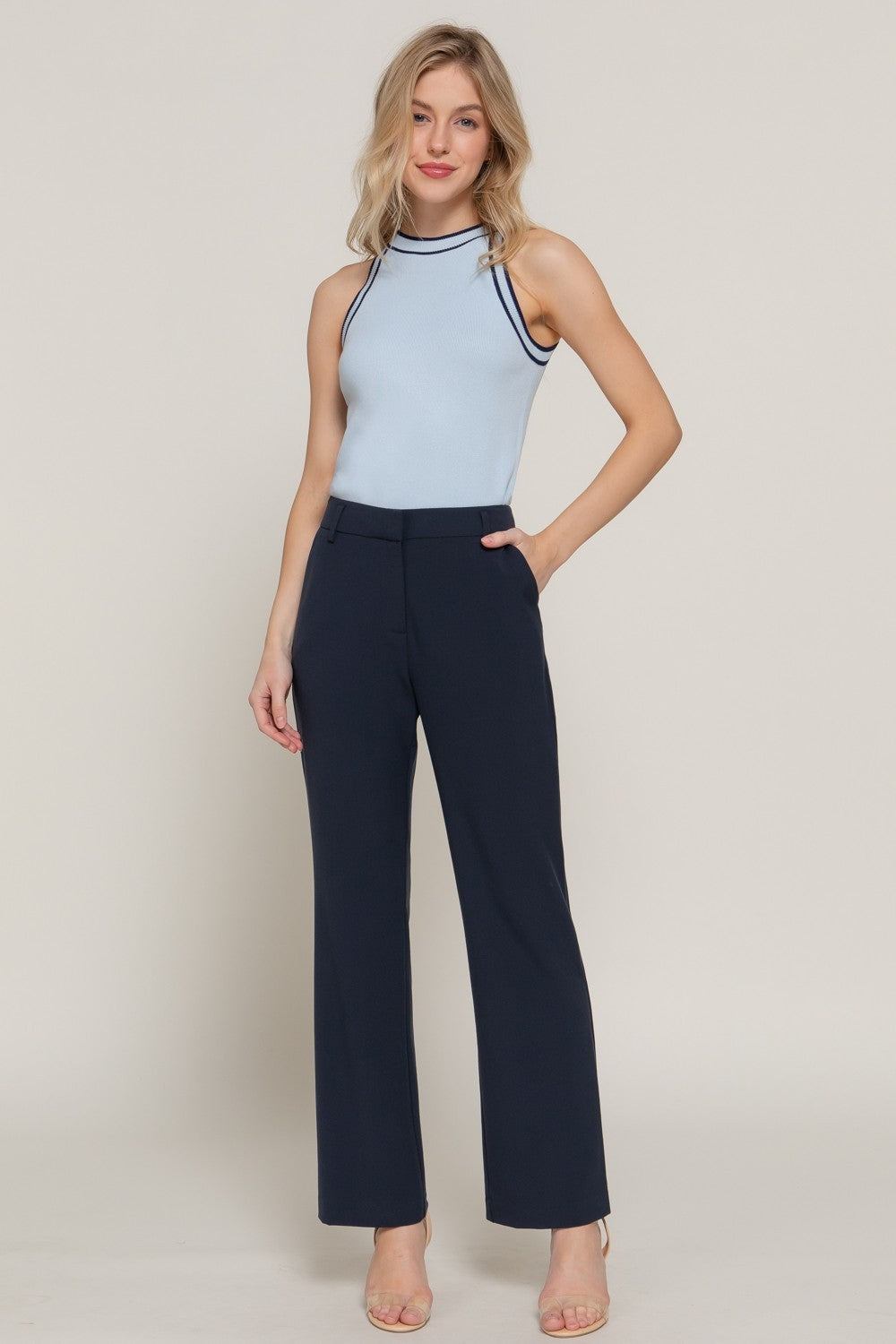 Straight Suit Pants