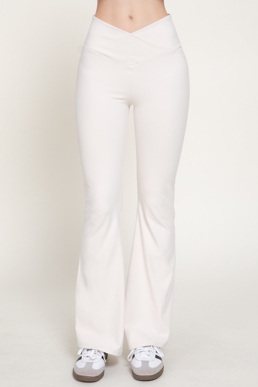 Cross Over Waistband Activewear Yoga Pants