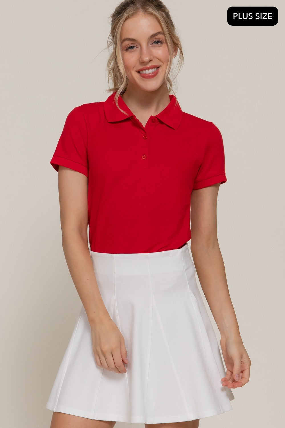 Short Sleeve Classic Pique Polo Top