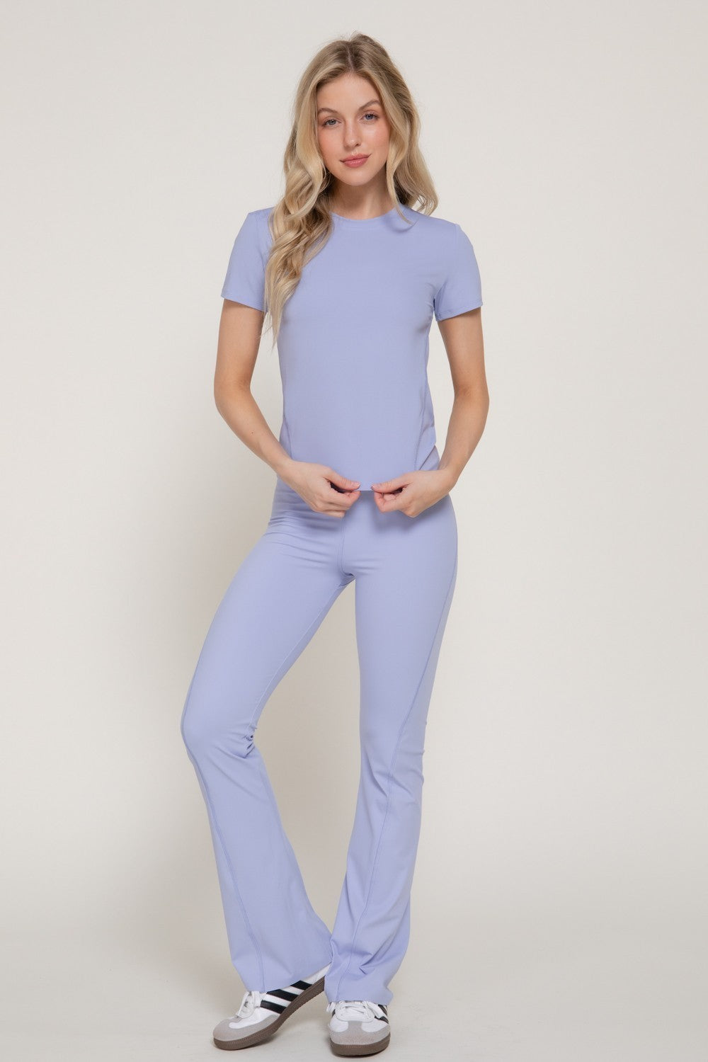 Short Sleeve Side Seam Workout Top