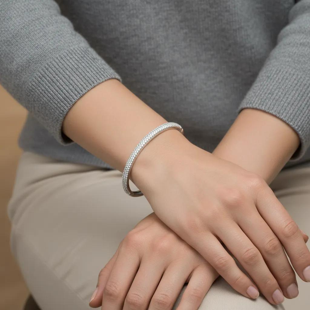 Pavé Eternity Bangle