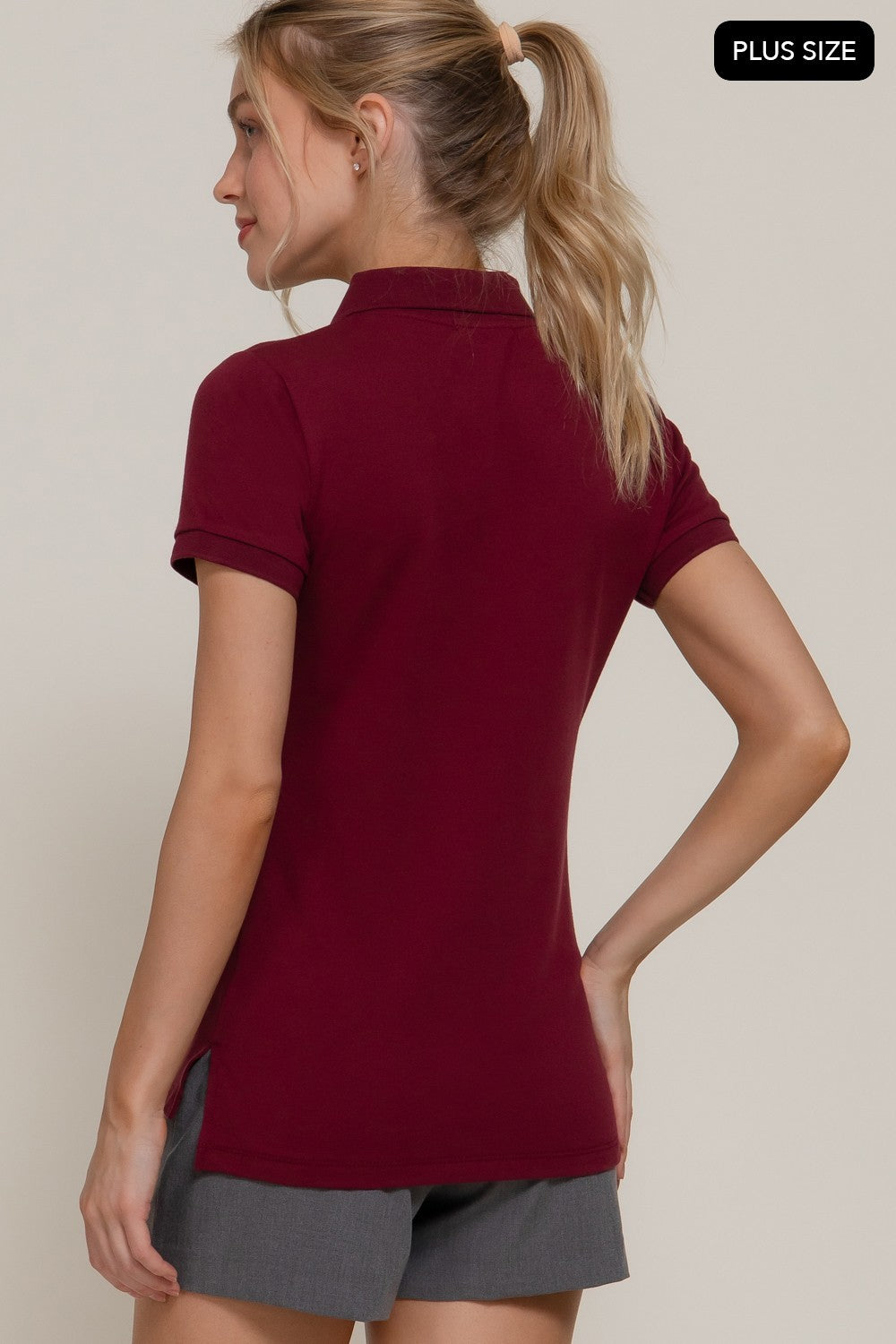 Short Sleeve Classic Pique Polo Top