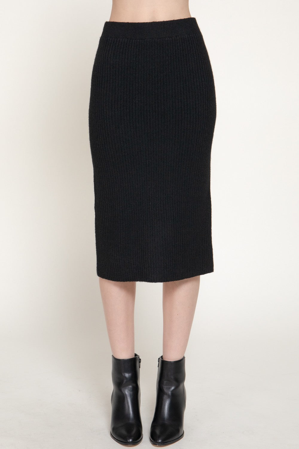 Pencil Midi Sweater Skirt