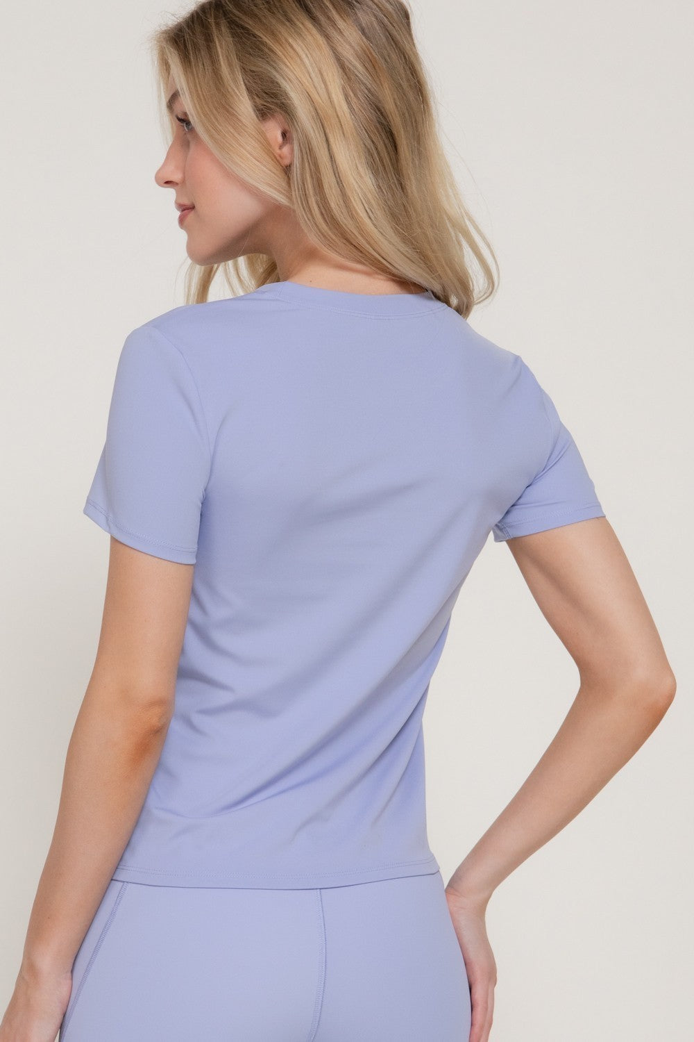 Short Sleeve Side Seam Workout Top