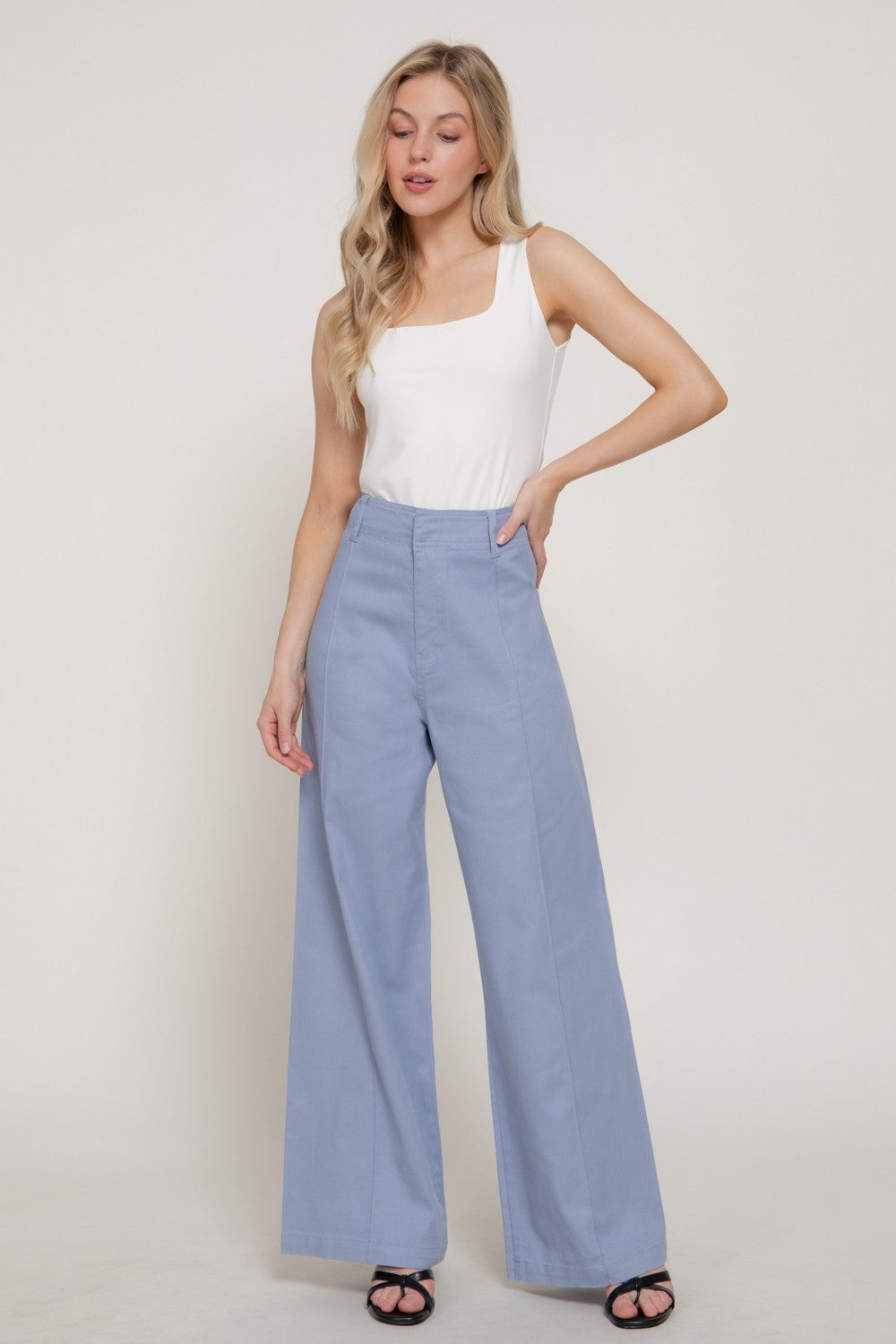 High Waist Wide Leg Pants