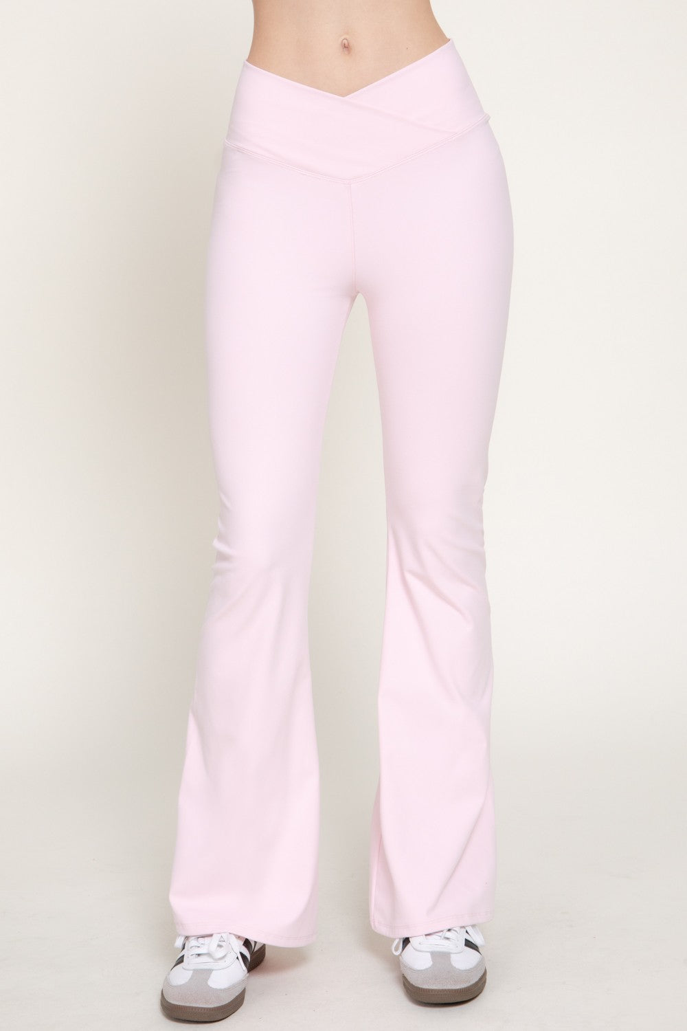 Cross Over Waistband Activewear Yoga Pants