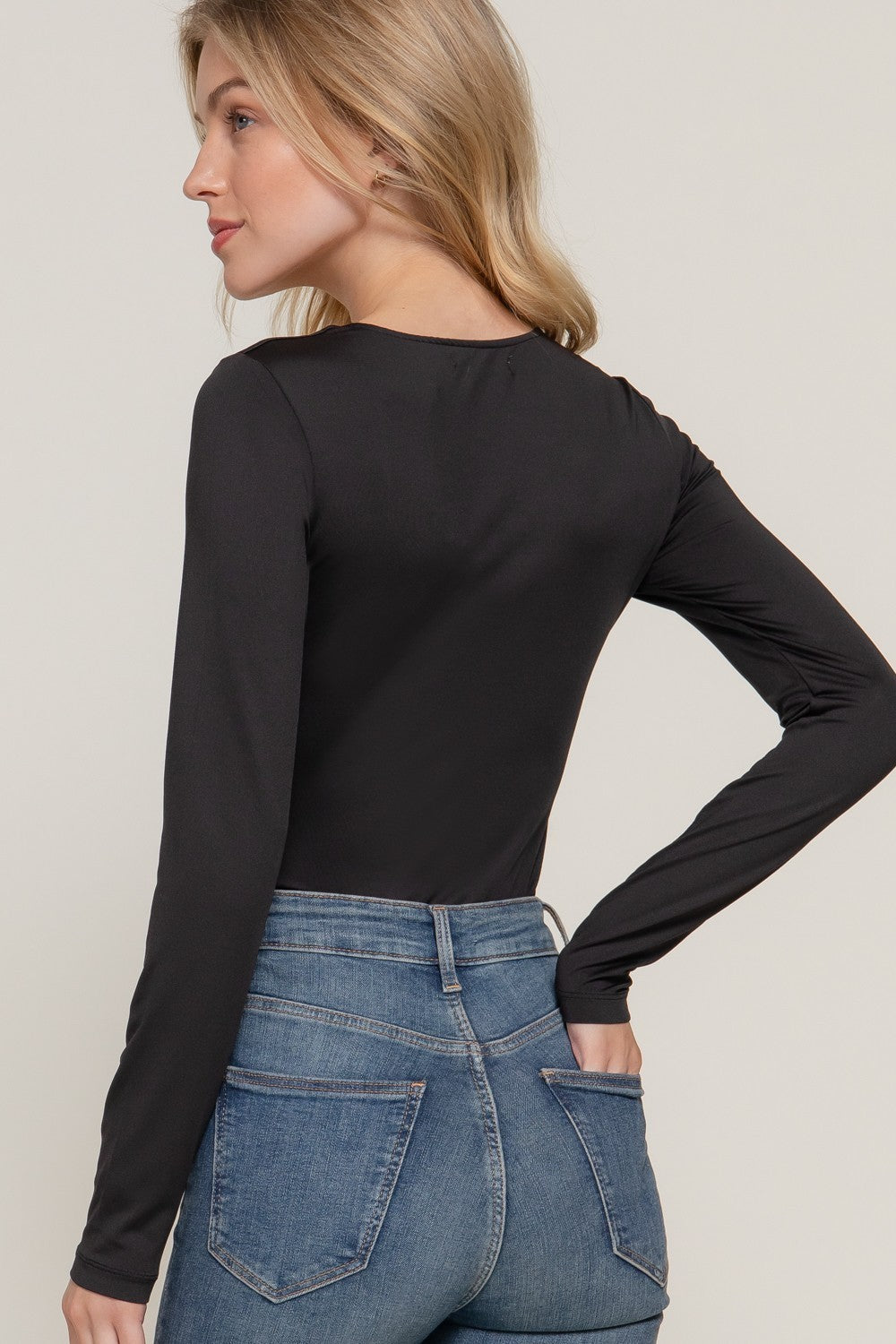 Long Sleeve U-neck Bodysuit