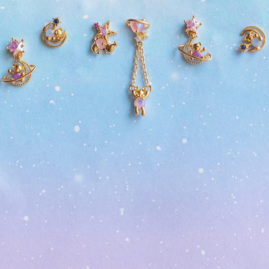 Dreamy Bear Stud & Drop Earrings (Hold Me)