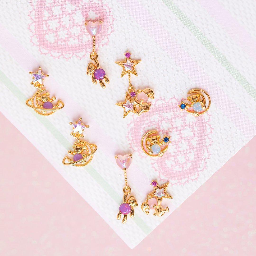 Dreamy Bear Stud & Drop Earrings (Hold Me)