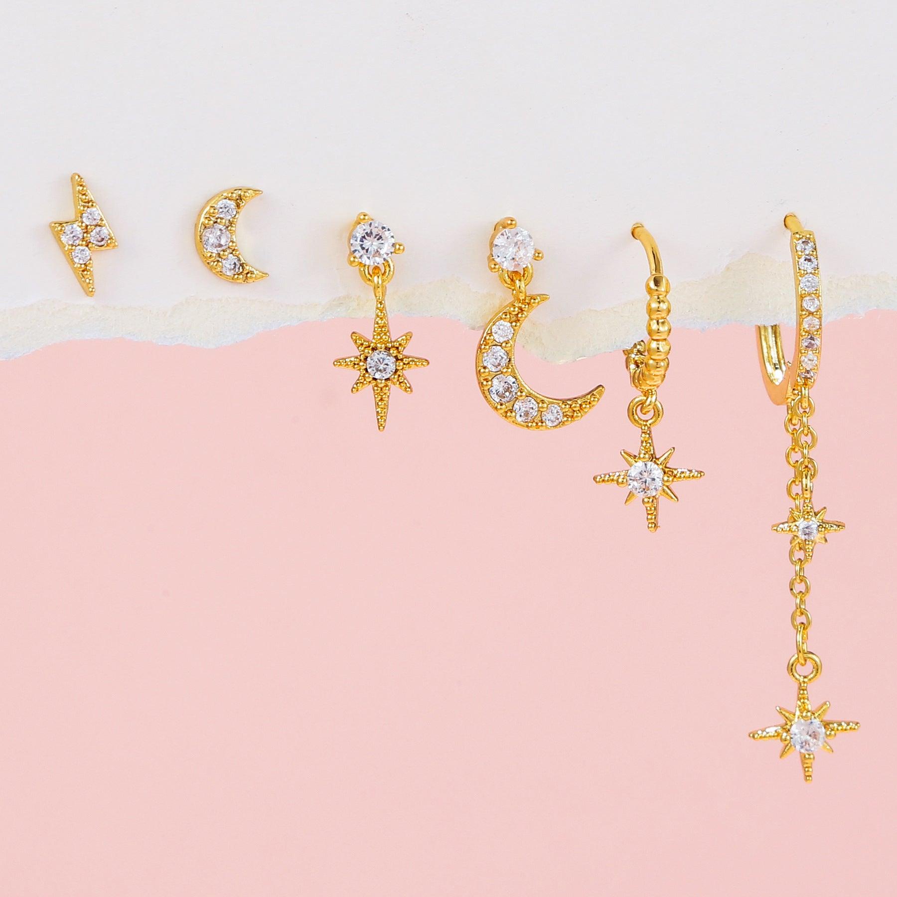 Starry Light Stud & Drop Earrings Stella Harte