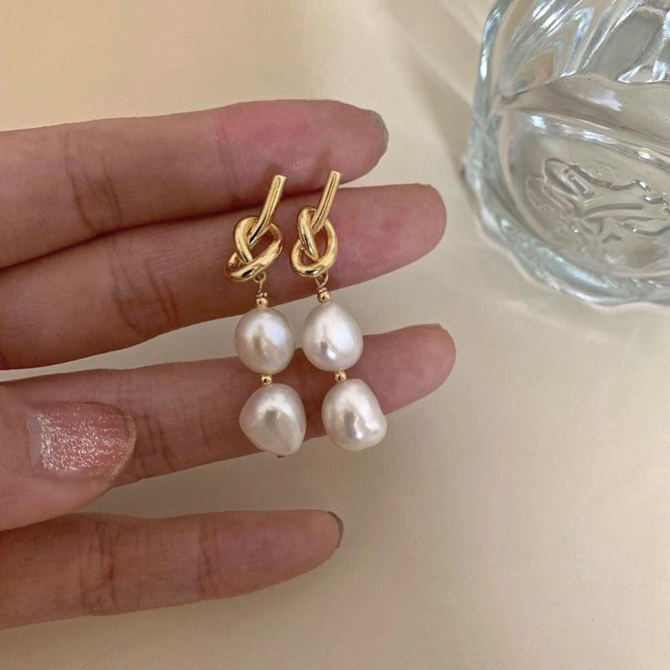 Aurora Pearl Drops Dangle Earrings Stella Harte