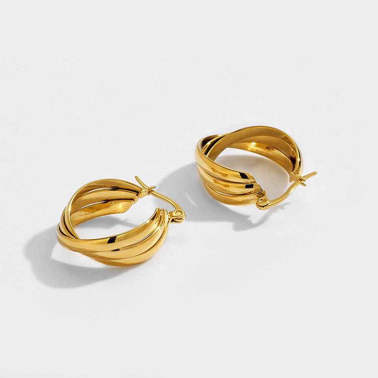 Luminous Lasso Loop Hoop Earrings Stella Harte