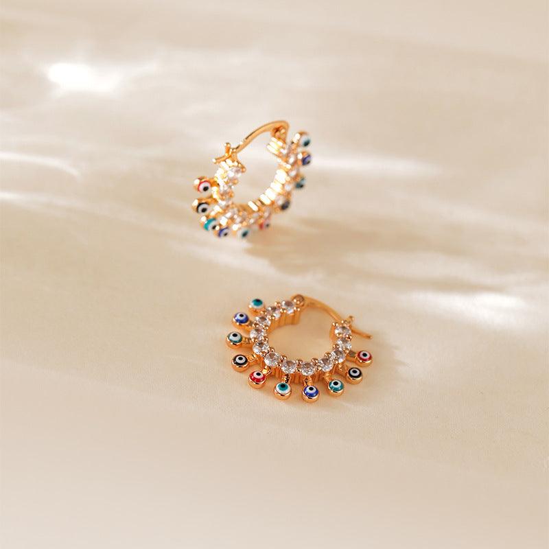 Vibrant Harmony Hoop Earrings Stella Harte
