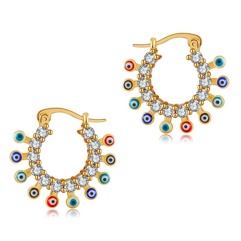 Vibrant Harmony Hoop Earrings Stella Harte