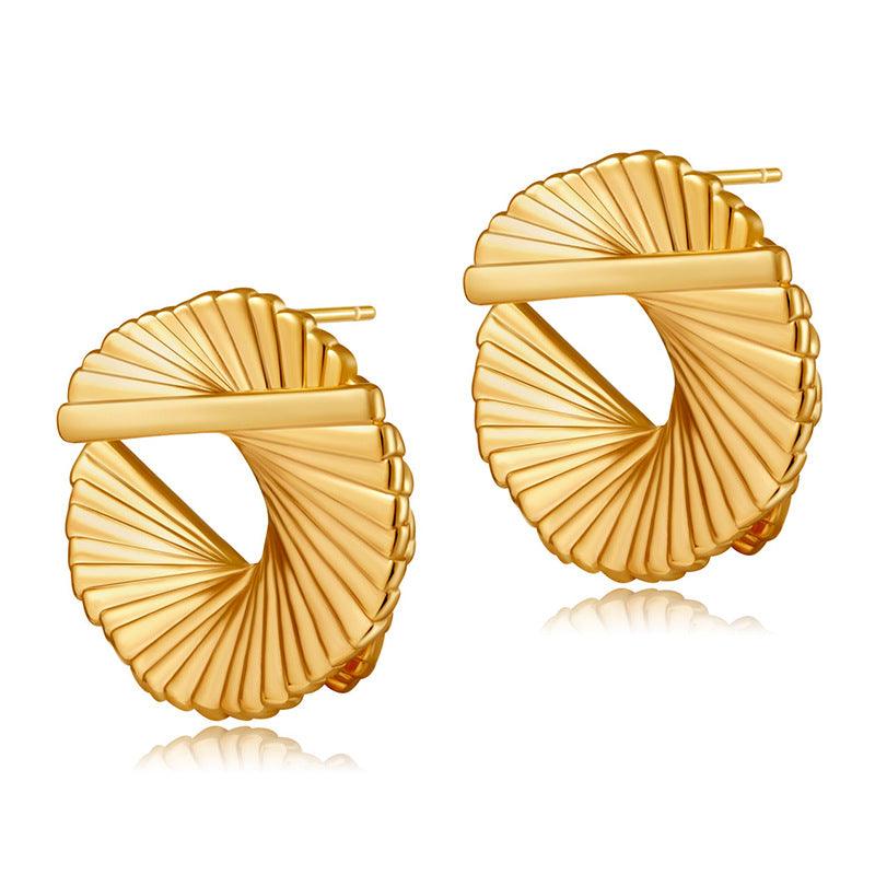 Celeste Swirl Stud Earrings Stella Harte