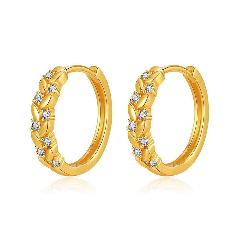 Verdant Vines Huggie Earrings Stella Harte