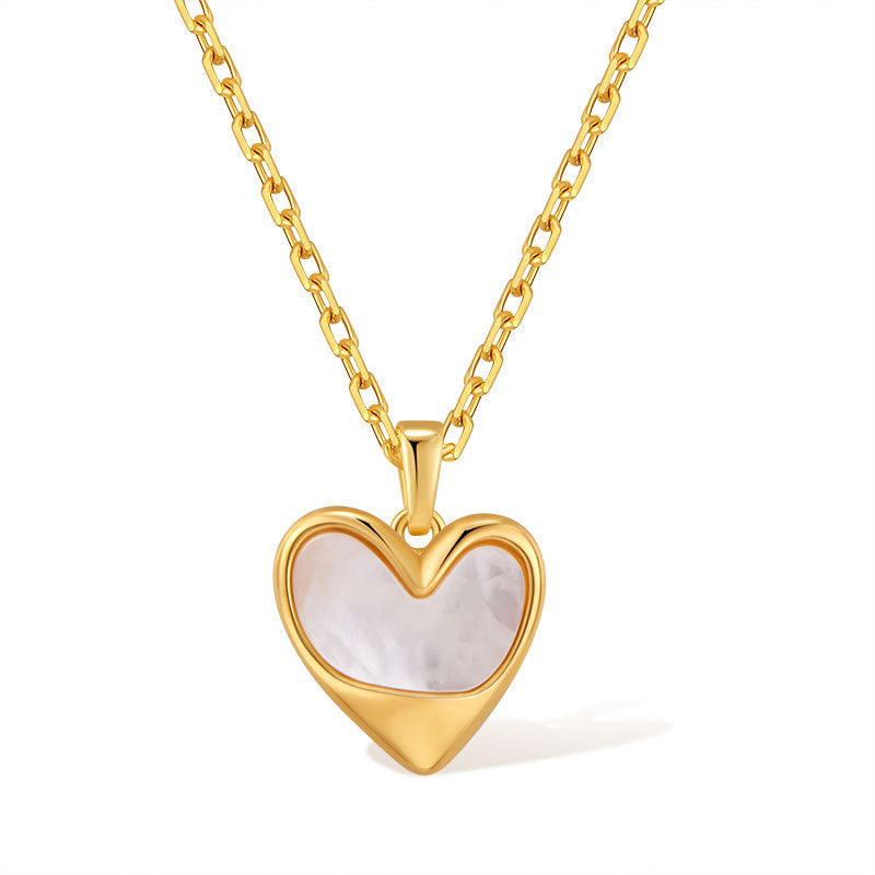 Semi-Heart Pendant Necklace Stella Harte