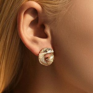 Celeste Swirl Stud Earrings