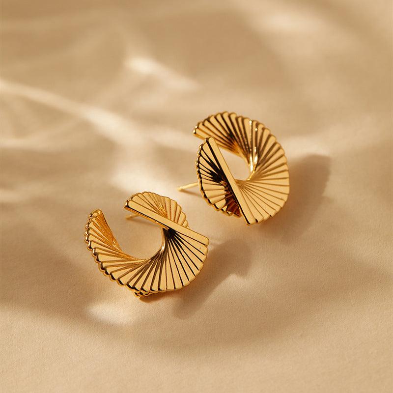 Celeste Swirl Stud Earrings Stella Harte