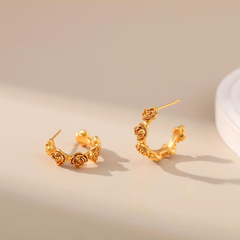 Rosie Rosa Hoop Earrings Stella Harte