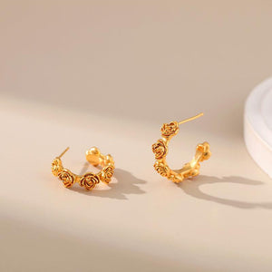 Rosie Rosa Hoop Earrings