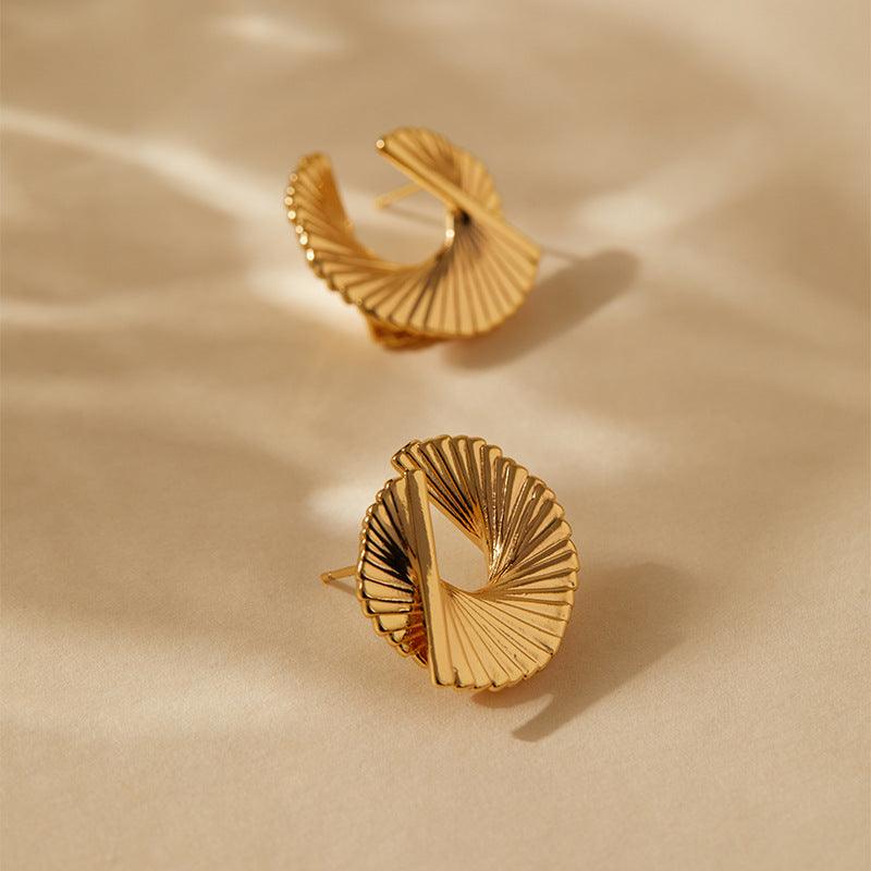 Celeste Swirl Stud Earrings Stella Harte
