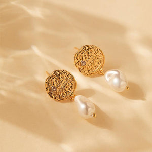 Solomon Pearl Drops Earrings