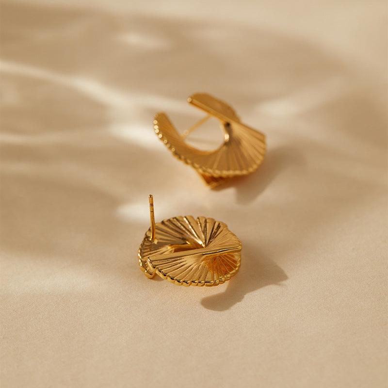 Celeste Swirl Stud Earrings Stella Harte