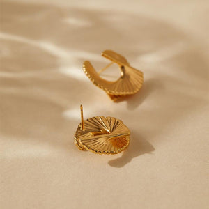 Celeste Swirl Stud Earrings