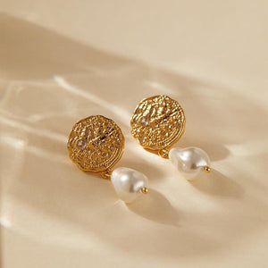 Solomon Pearl Drops Earrings