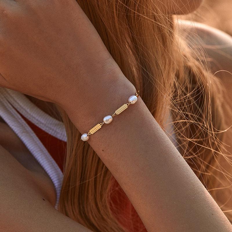 Elara Pearl Accent Bracelet Stella Harte