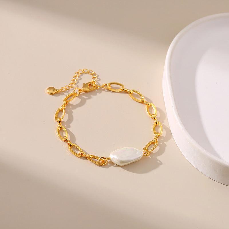 Isla Pearl Link Bracelet Stella Harte