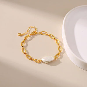 Isla Pearl Link Bracelet