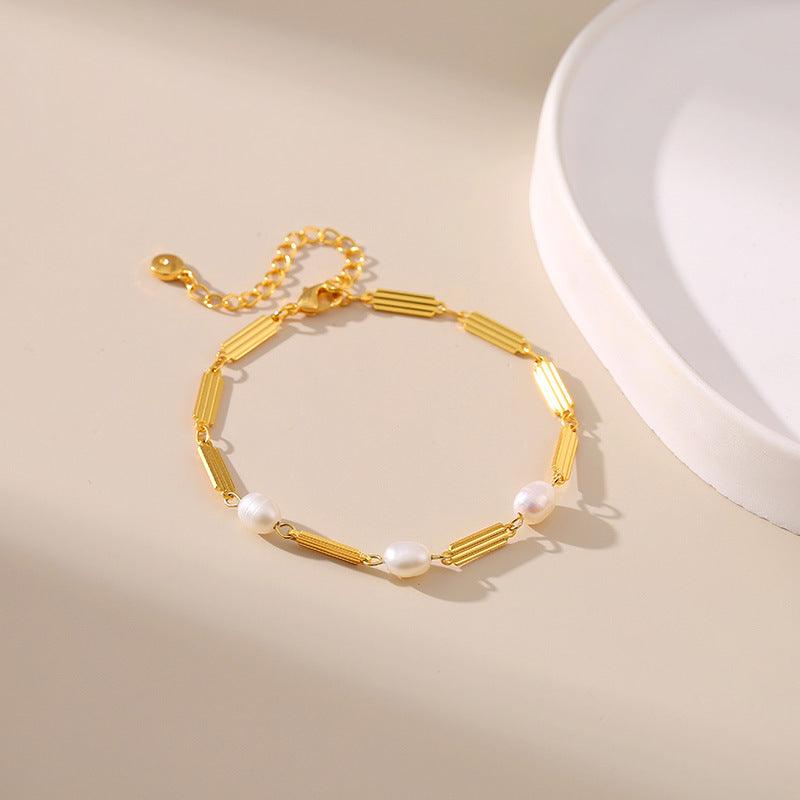Elara Pearl Accent Bracelet Stella Harte
