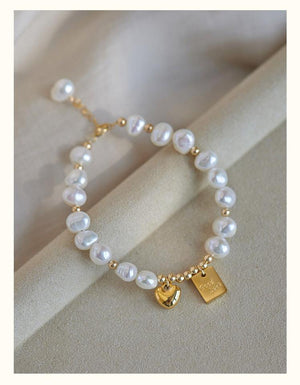 Seraphina Pearl Charm Bracelet