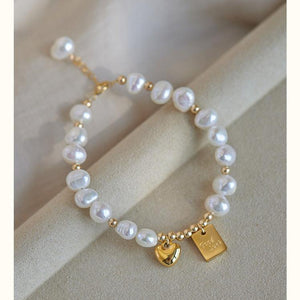 Seraphina Pearl Charm Bracelet