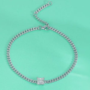 Square Sparkle Chain Bracelet