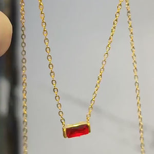 Birthstone Bar Necklace