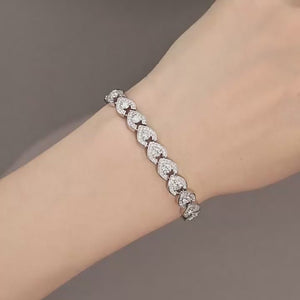 Pear Heart Slide Bracelet