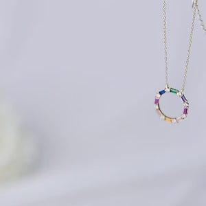 Rainbow Ring Radiance Necklace