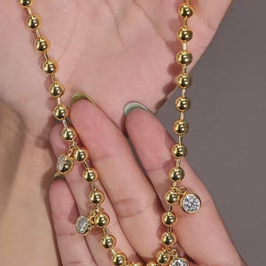 Beaded Twinkle Dangle Necklace