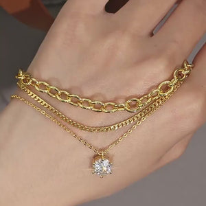 Chain Layer Spark Necklace